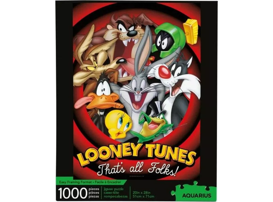 AQUARIUS Puzzle Looney Tunes: To je vše, přátelé! 1000 dílků