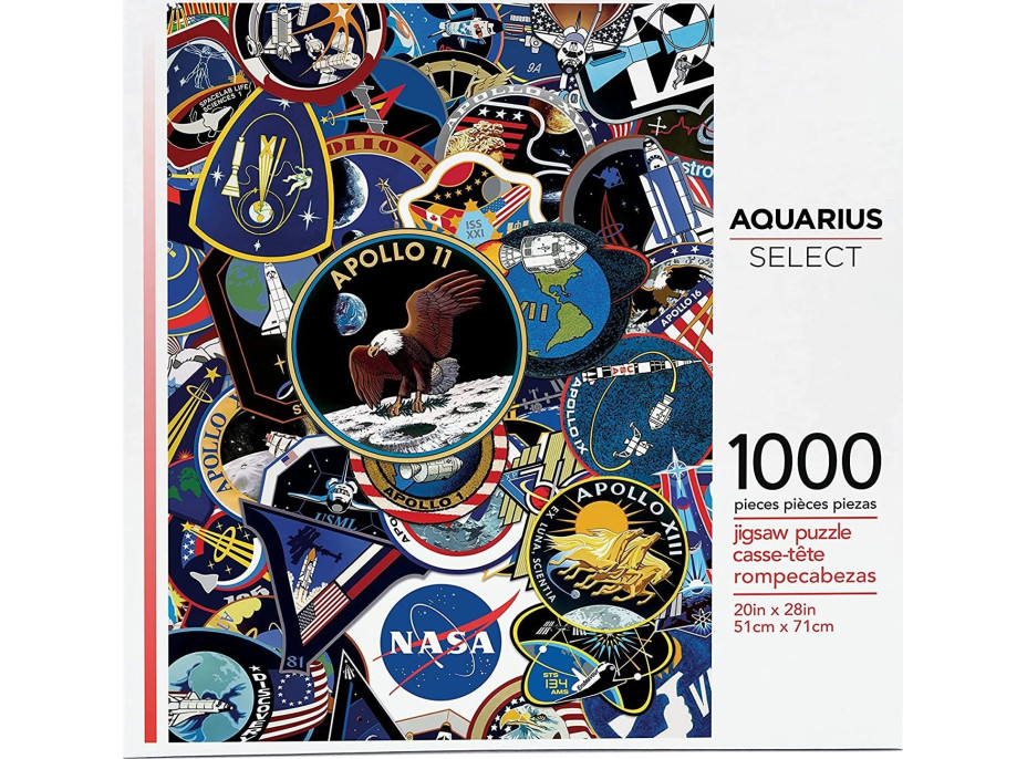 AQUARIUS Puzzle Nasa: Nášivky misí 1000 dílků