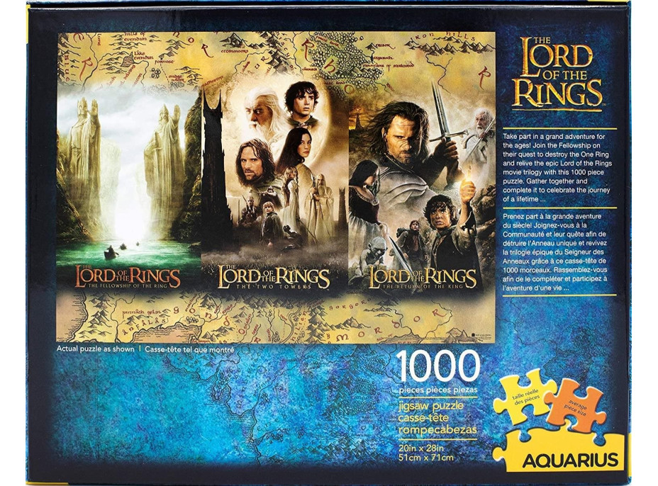 AQUARIUS Puzzle Pán Prstenů 1000 dílků