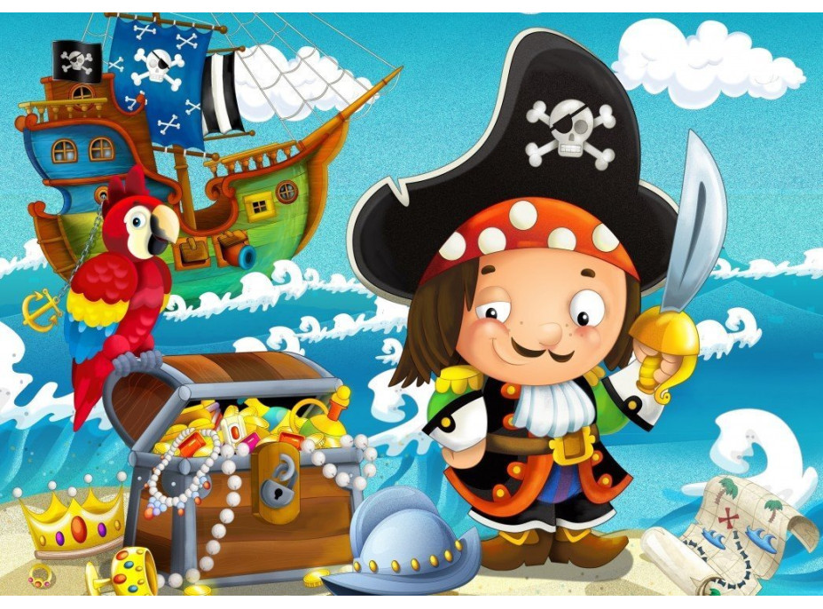 BLUEBIRD Puzzle Poklad pirátů 48 dílků