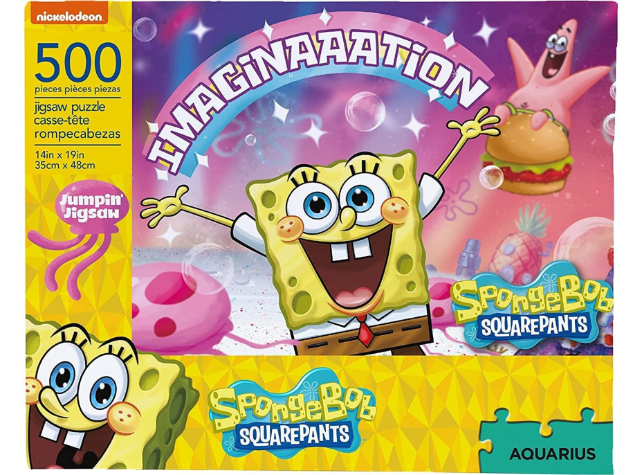 AQUARIUS Puzzle SpongeBob SquarePants: Představivost 500 dílků