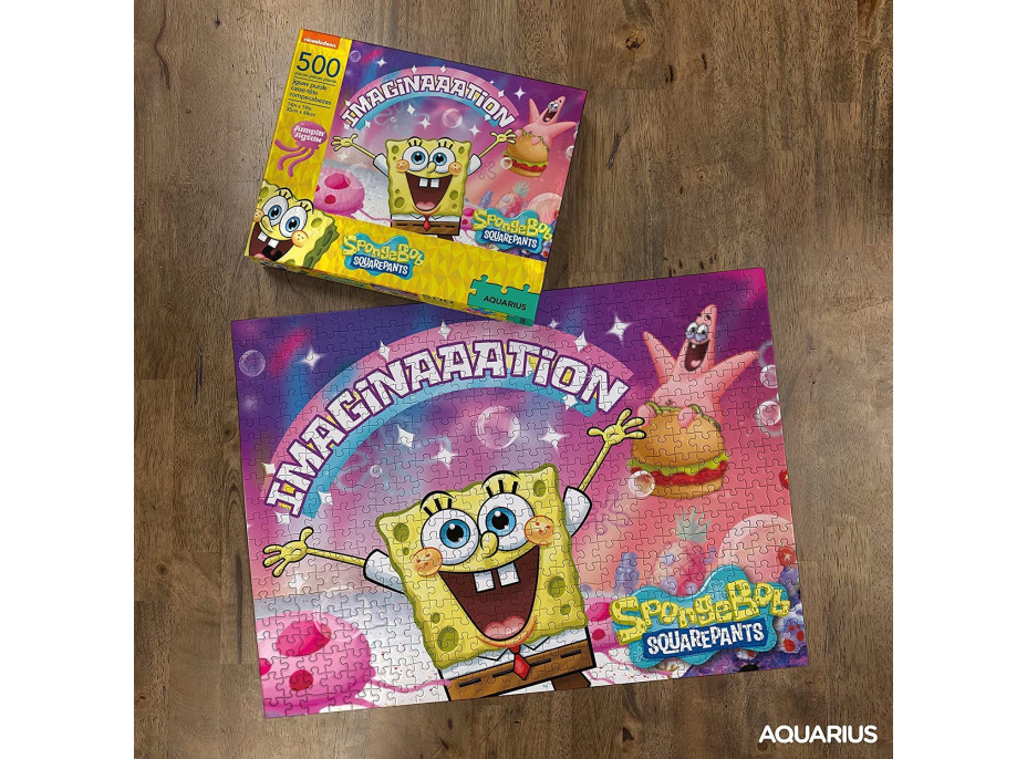 AQUARIUS Puzzle SpongeBob SquarePants: Představivost 500 dílků