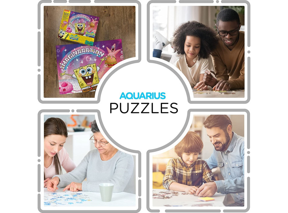 AQUARIUS Puzzle SpongeBob SquarePants: Představivost 500 dílků