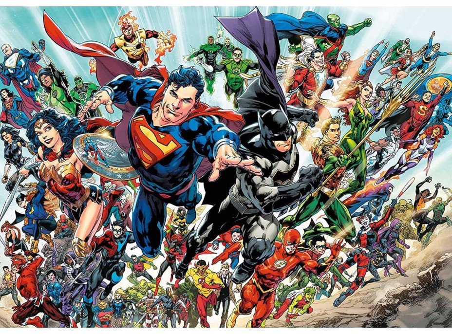 AQUARIUS Puzzle Svět DC Comics 3000 dílků