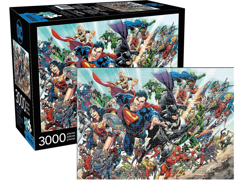 AQUARIUS Puzzle Svět DC Comics 3000 dílků