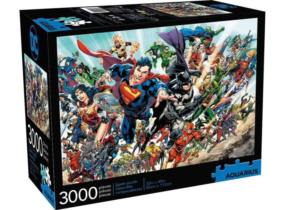AQUARIUS Puzzle Svět DC Comics 3000 dílků