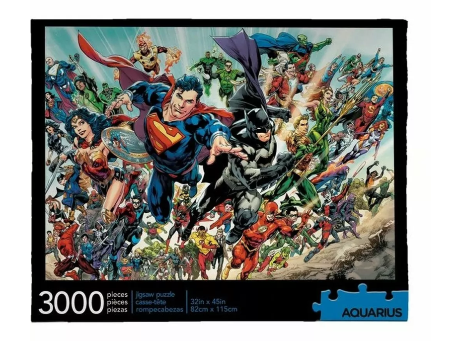 AQUARIUS Puzzle Svět DC Comics 3000 dílků