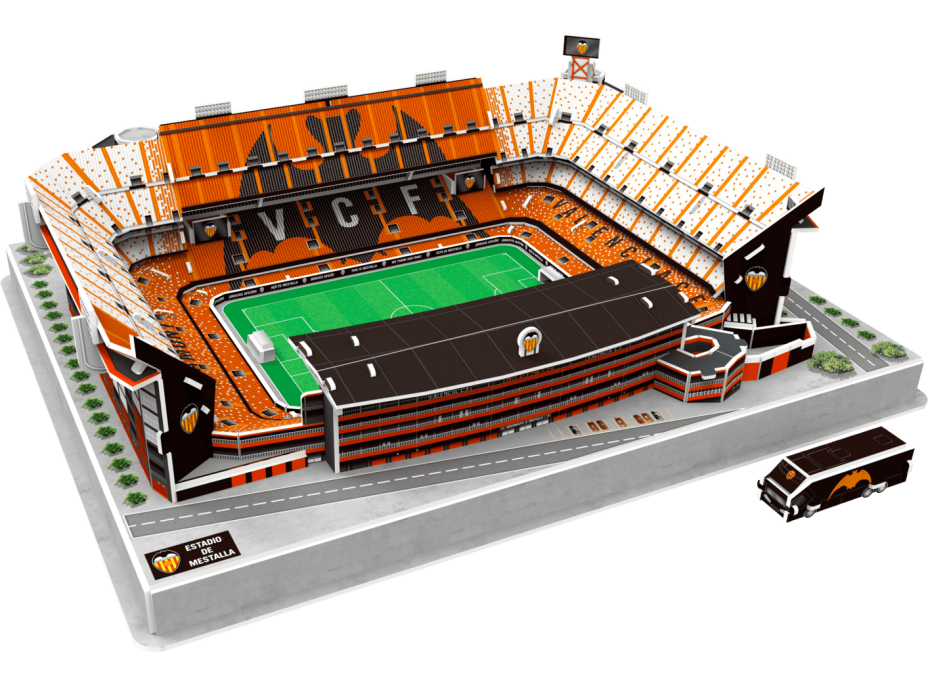 3D PUZZLE STADIUM Svítící 3D puzzle Stadion Mestalla - FC Valencia