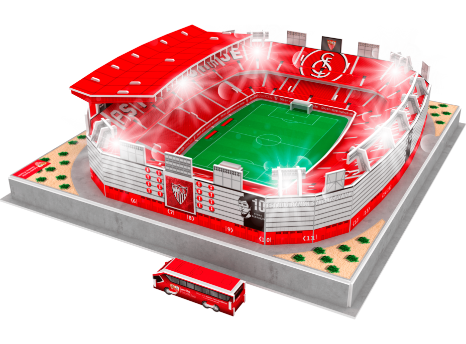 3D PUZZLE STADIUM Svítící 3D puzzle Stadion Ramón Sánchez-Pizjuán - FC Sevilla