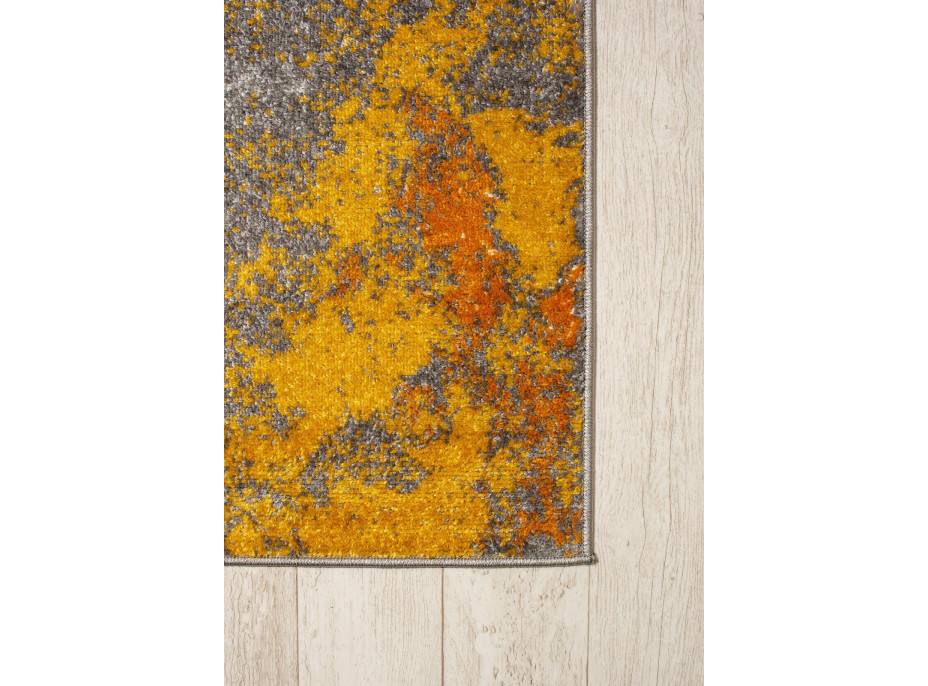 Moderní kusový koberec SPRING Splash - žlutý