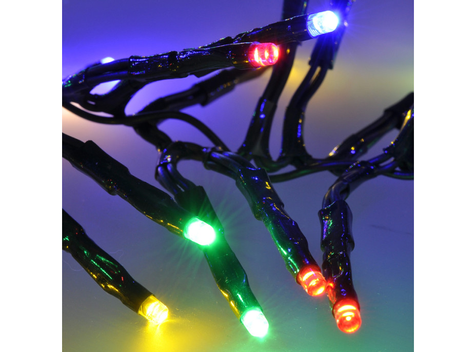 LED venkovní vánoční řetěz s dálkový ovládáním a zvukovým senzorem