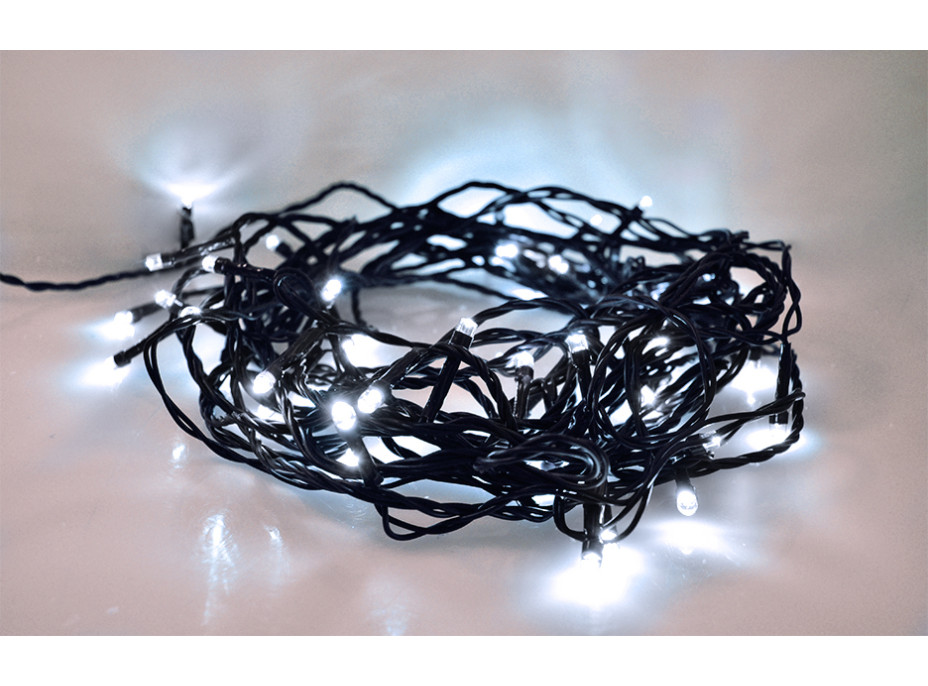LED venkovní vánoční řetěz - 100 LED - 8 funkcí - časovač