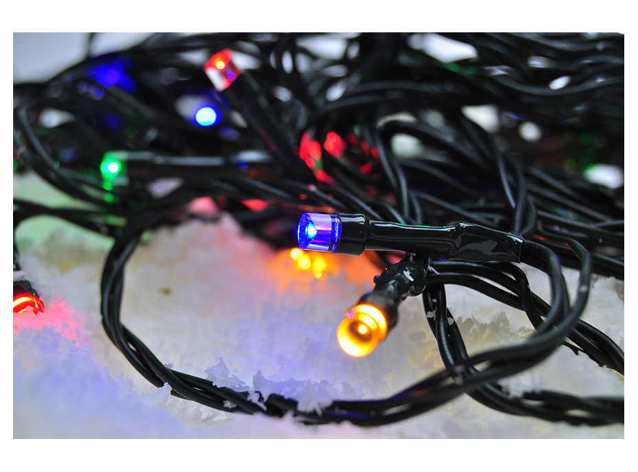 LED venkovní vánoční řetěz - 50 LED - 8 funkcí - časovač