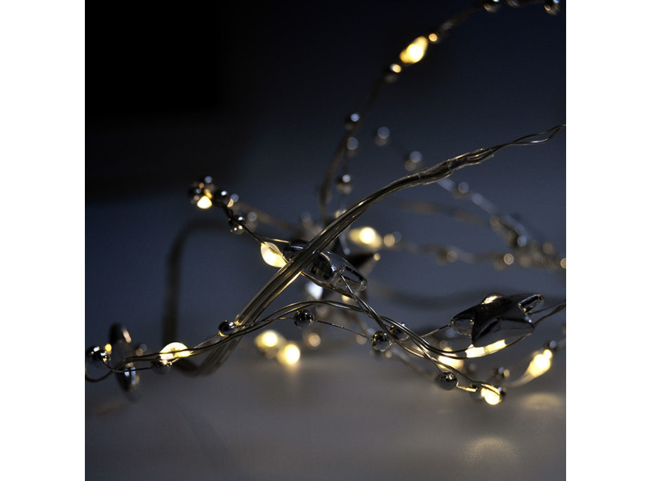 LED řetěz řetízek s dekoracemi - 20 LED - řetěz
