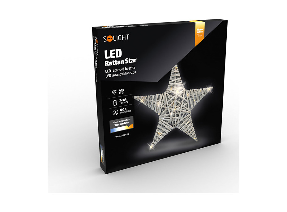 LED ratanová hvězda