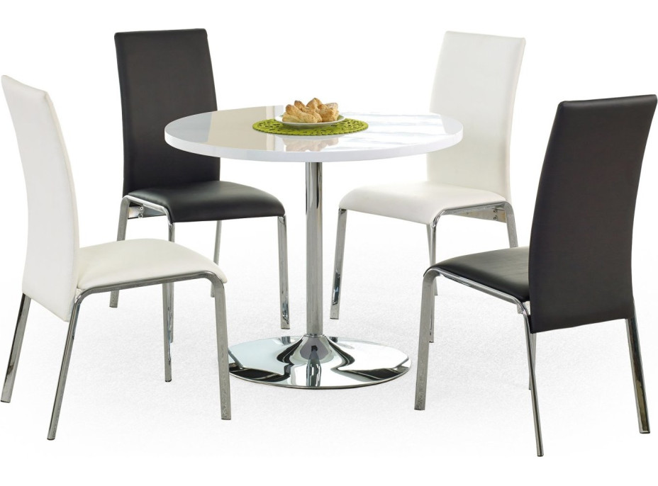 Jídelní stůl OLIVER - 90x75 cm - bílý