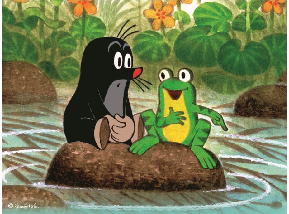 DINO Obrázkové kostky Krtek a zvířátka, 12 kostek