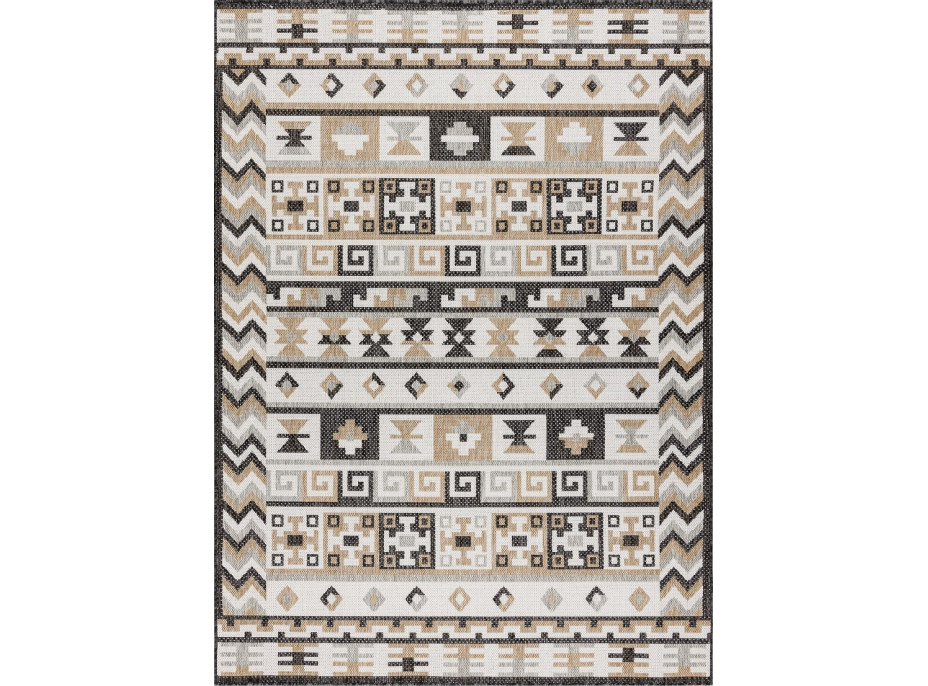 Kusový koberec Cooper Sisal Aztec 22218 ecru/black