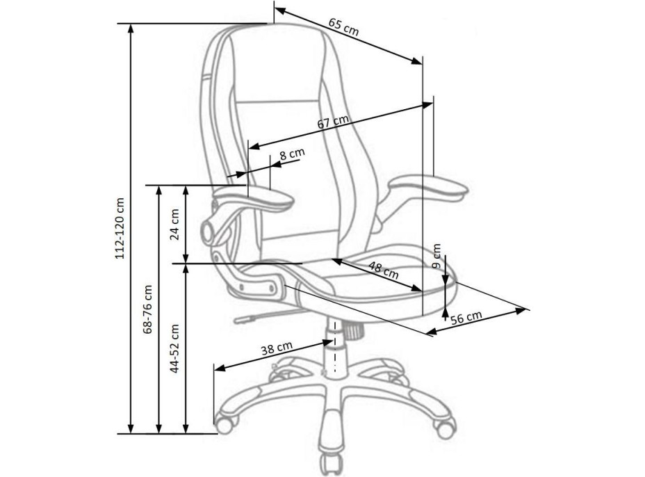 Kancelářská židle SASHA - bílá
