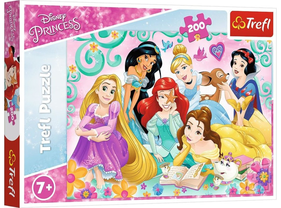 TREFL Puzzle Šťastný svět princezen 200 dílků