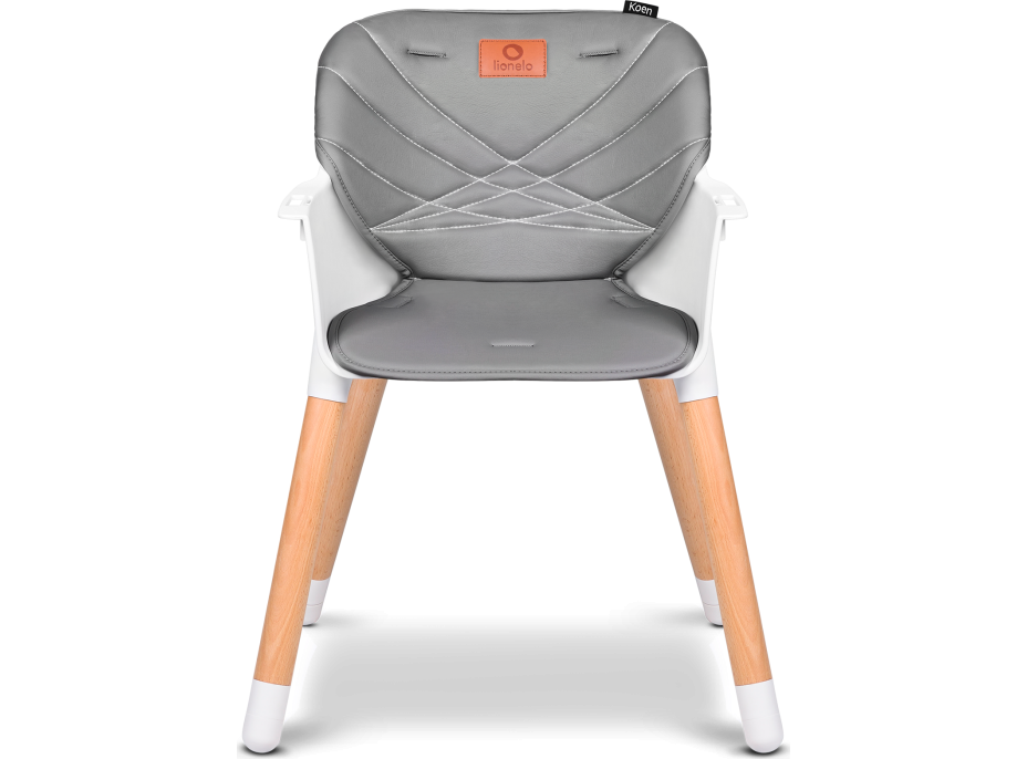 LIONELO Jídelní židlička Koen 2v1 Grey Stone