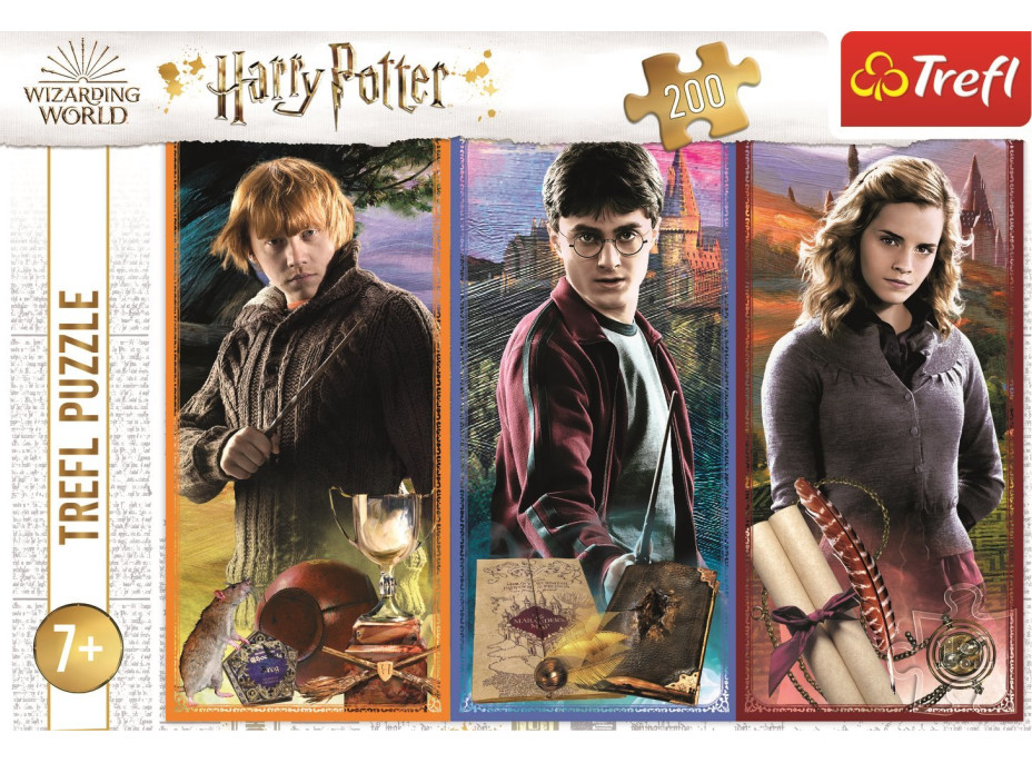 TREFL Puzzle Harry Potter: Ve světě magie a kouzel 200 dílků
