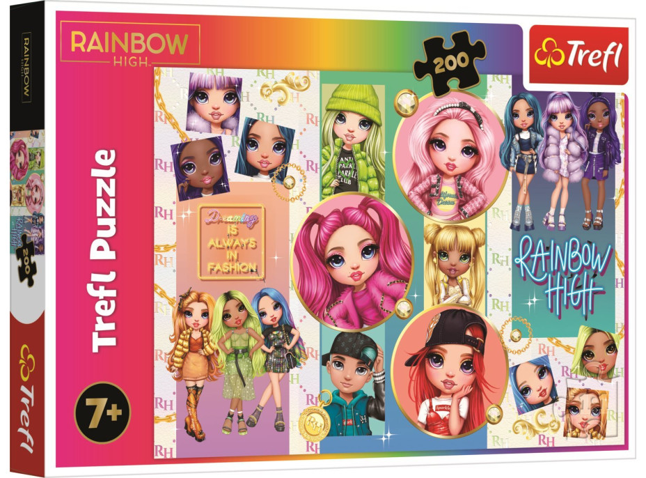 TREFL Puzzle Rainbow High: Přátelství 200 dílků