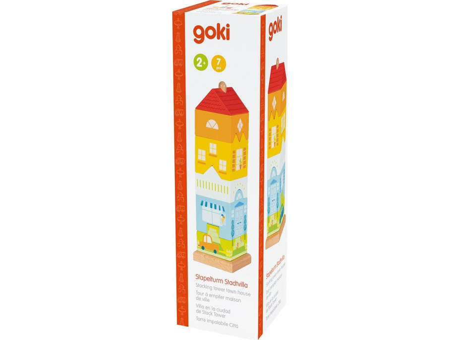 GOKI Nasouvací dřevěná věž Městský dům