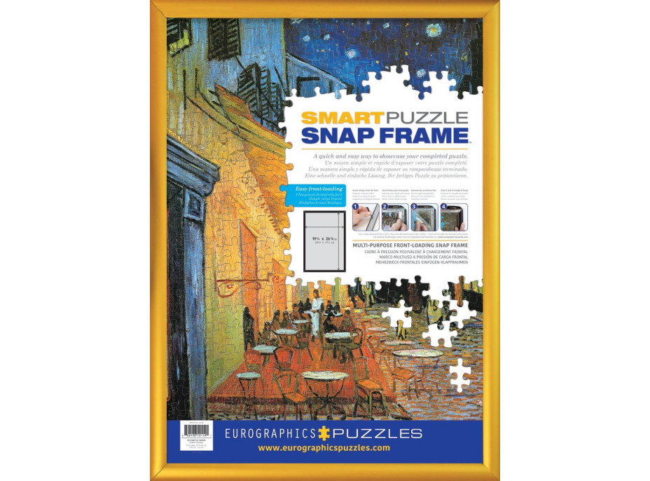 EUROGRAPHICS Snap Frame Zlatý hliníkový klaprám na puzzle 48,89x67,63cm