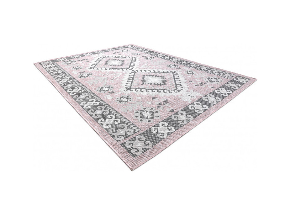 Kusový koberec Sion Sisal Aztec 3007 pink/ecru