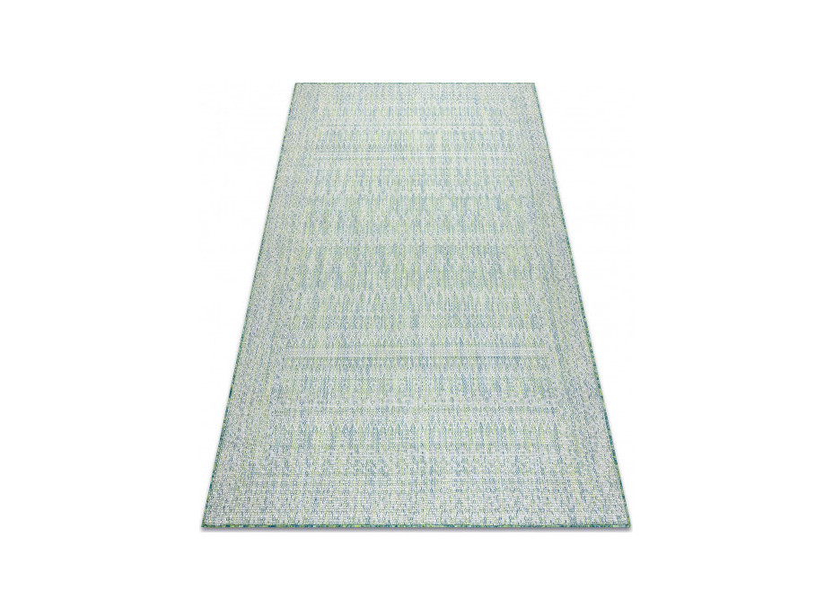 Kusový koberec Sion Sisal Aztec 22184 green/blue/ecru