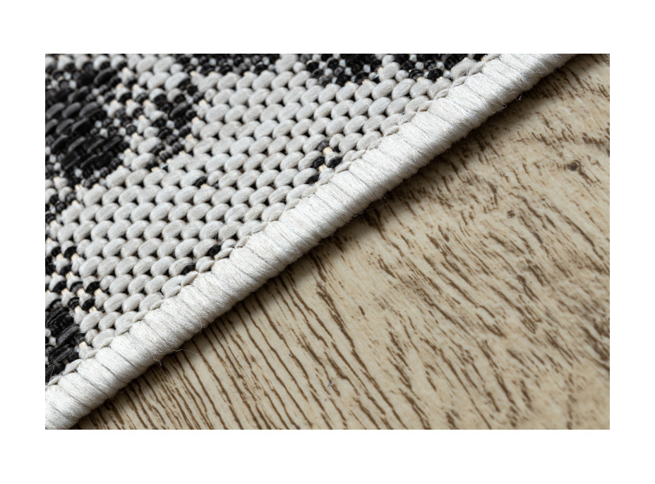 Kusový koberec Sion Sisal Snake`s skin 22162 ecru/black