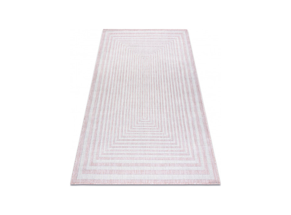 Kusový koberec Sion Sisal Labirinth 22376 pink/ecru