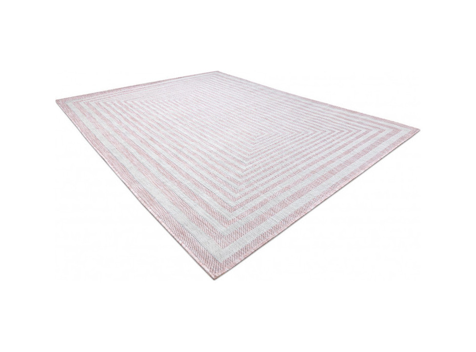 Kusový koberec Sion Sisal Labirinth 22376 pink/ecru