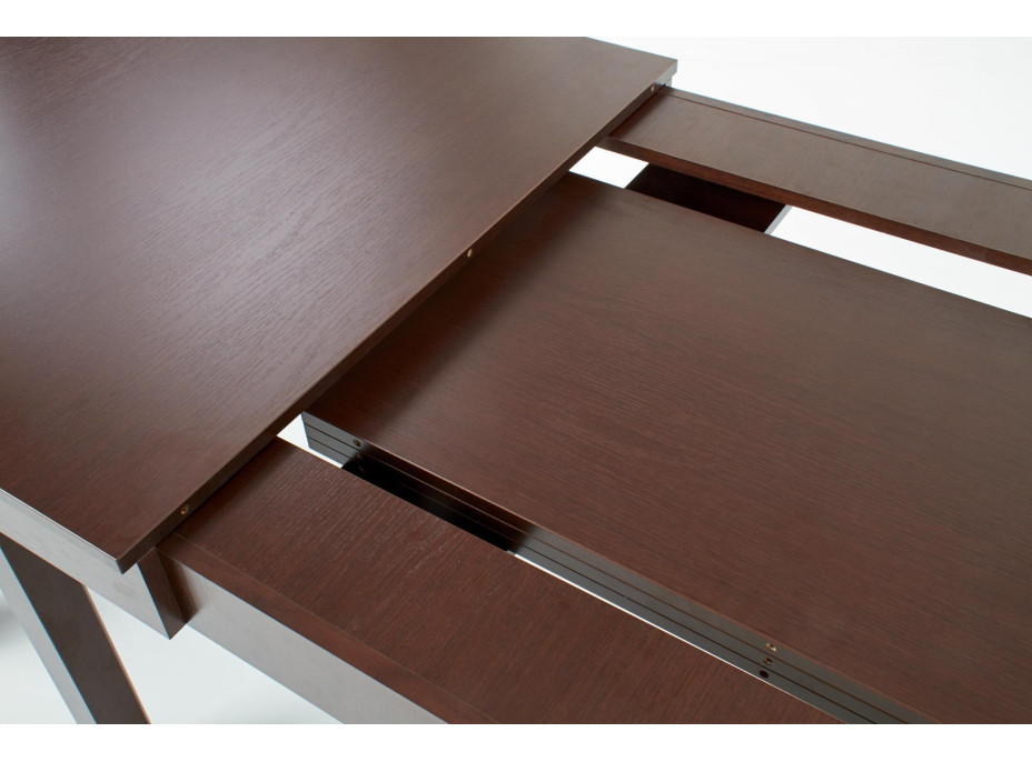 Jídelní stůl SWEN - 160(300)x90x76 cm - rozkládací - tmavý ořech