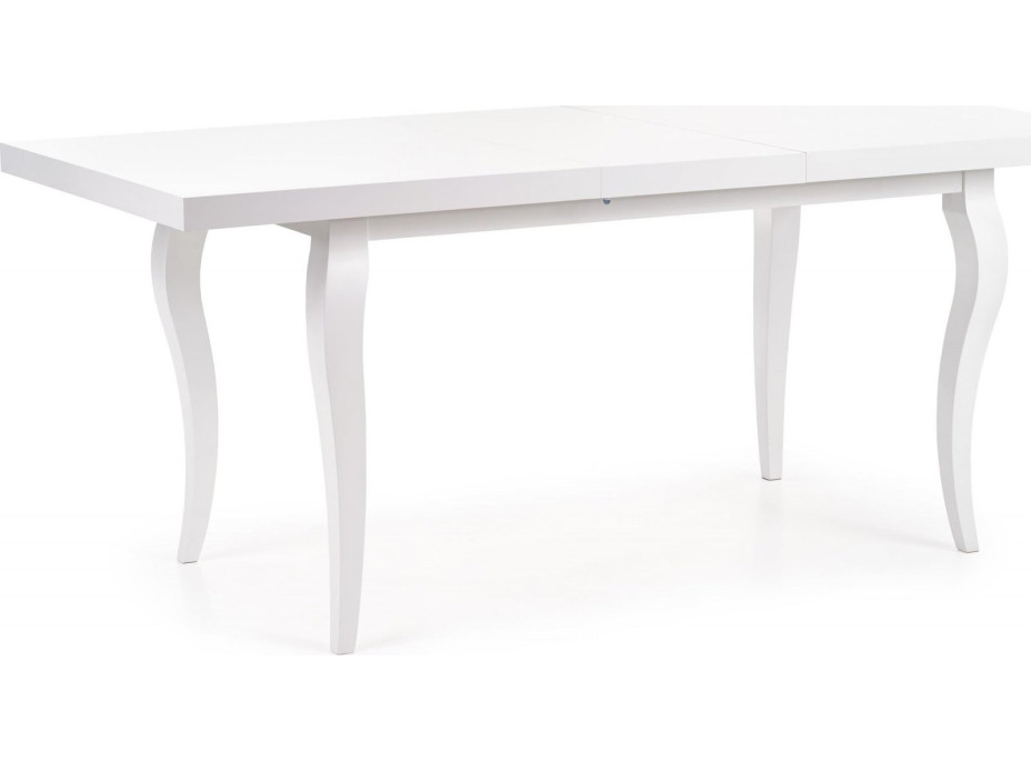 Jídelní stůl MIKE - 140(180)x80x75 cm - rozkládací - bílý