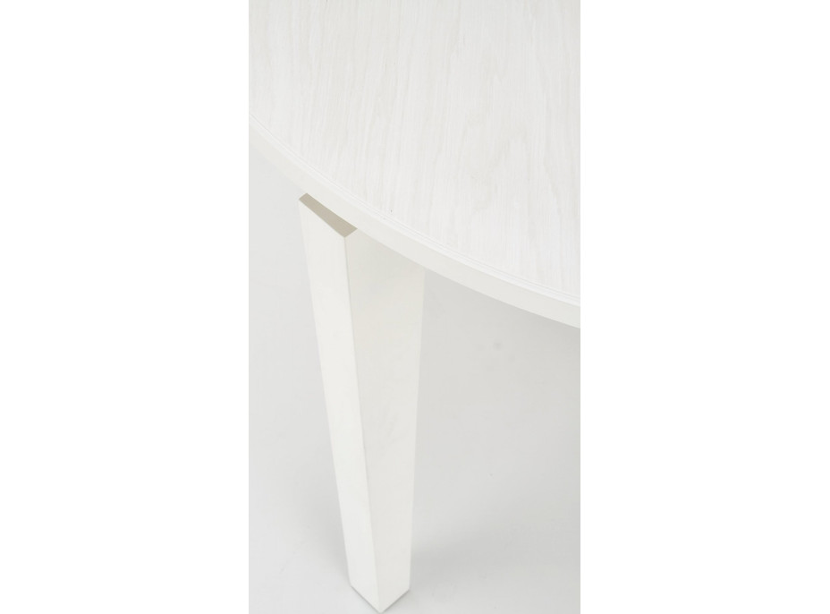 Jídelní stůl SEBASTIAN - 100(200)x100x77 cm - rozkládací - bílý
