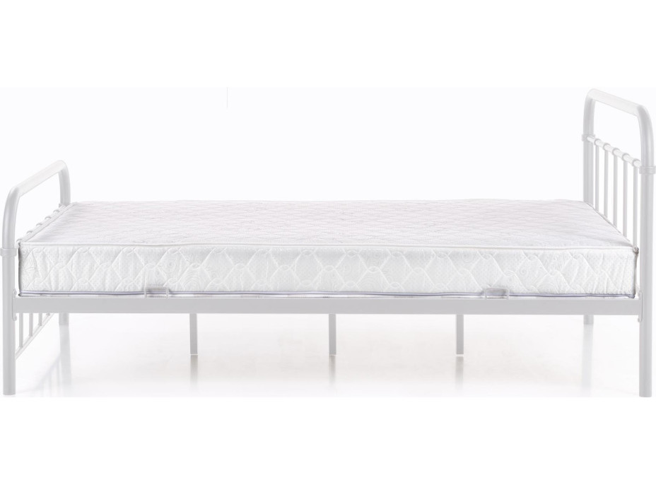 Kovová postel LINDA 200x120 cm - bílá