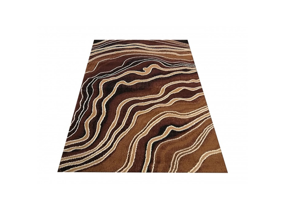 Kusový koberec ALPHA Sand - hnědý