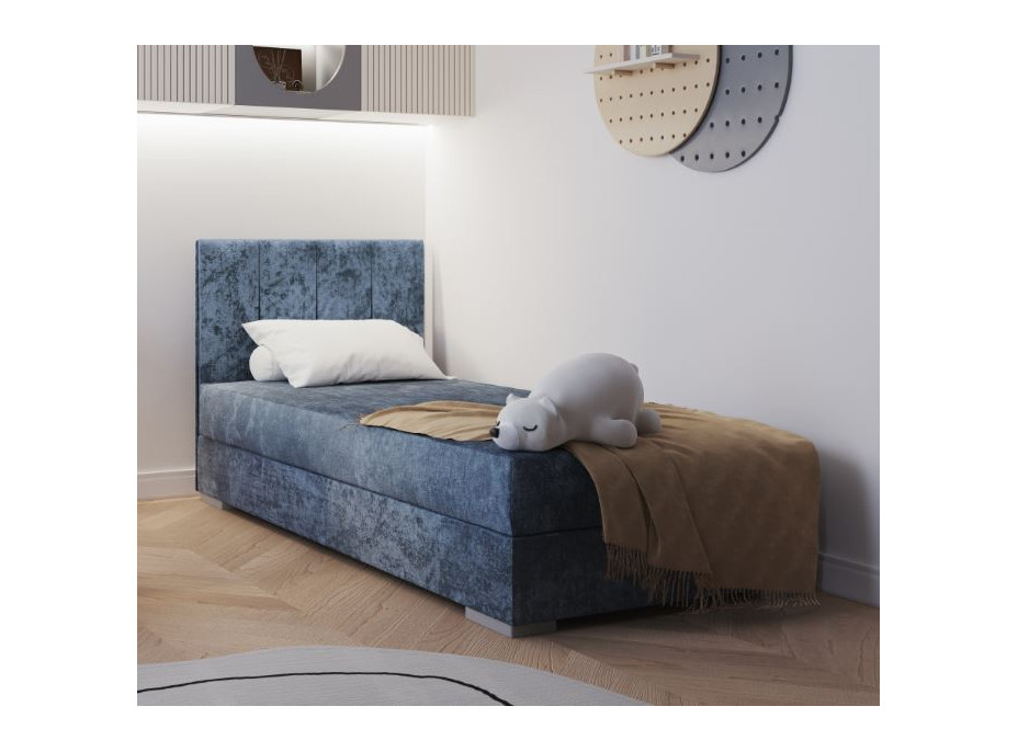 Čalouněná postel COIMBRA I - 200x90 cm - modrá
