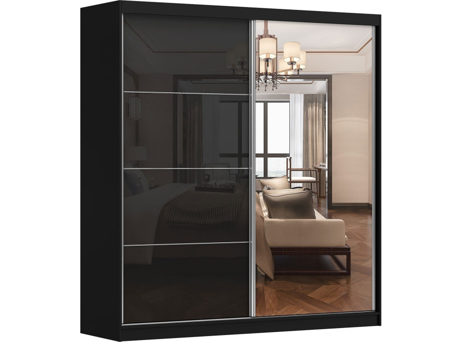 Šatní skříň VARIO BLACK 203 (více variant)