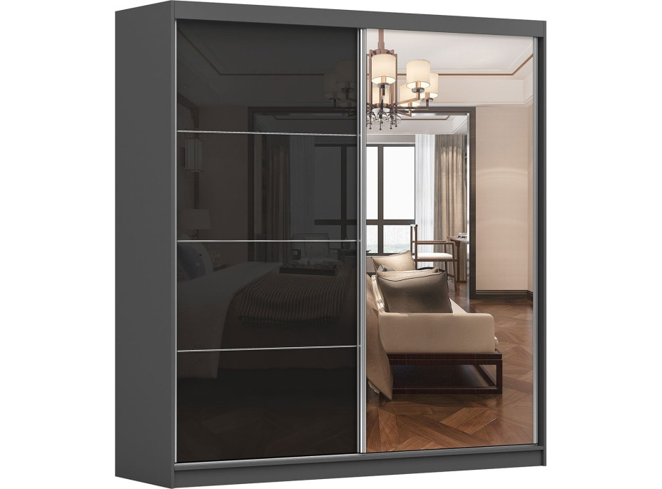 Šatní skříň VARIO BLACK 203 (více variant)