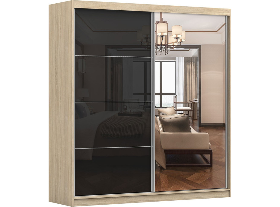 Šatní skříň VARIO BLACK 203 (více variant)