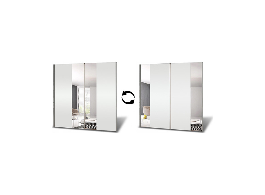 Šatní skříň VARIO White M 233 (více variant)