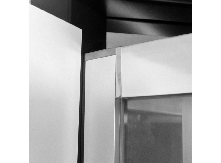 Sprchové dveře - LIMA - dvoudílné, posuvné - chrom/sklo Čiré
