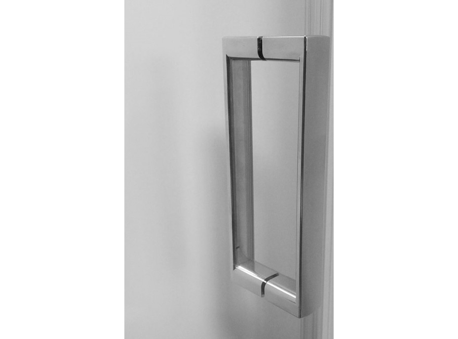 Sprchové dveře - LIMA - dvoudílné, posuvné - chrom/sklo Čiré
