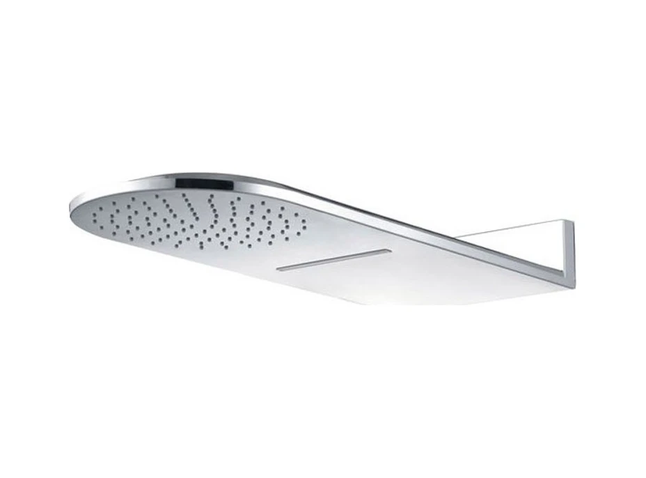 Sprchová dešťová hlavice s funkcí vodopádu - půlkulatá - 60x25,1 cm - nerezová