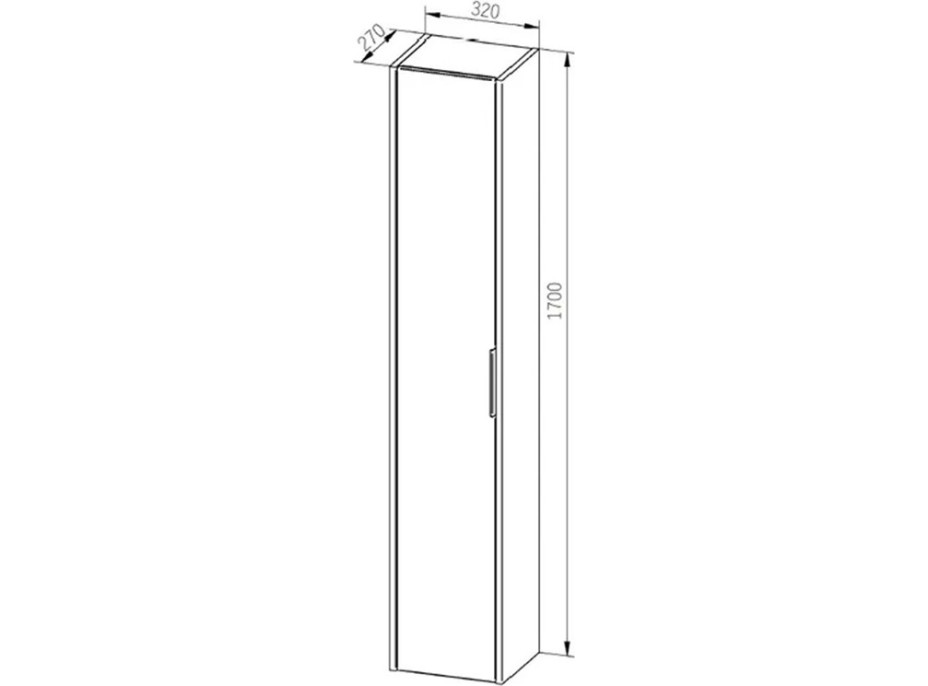 Koupelnová skříňka VIGO 170 cm - vysoká