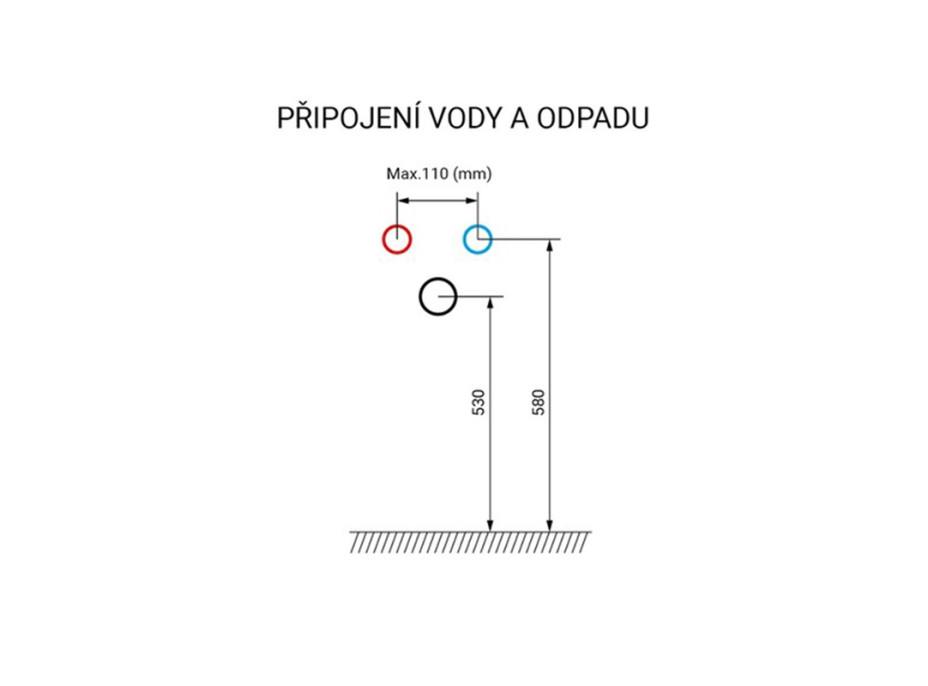 Koupelnová závěsná skříňka pod umyvadlo AIRA 101 cm