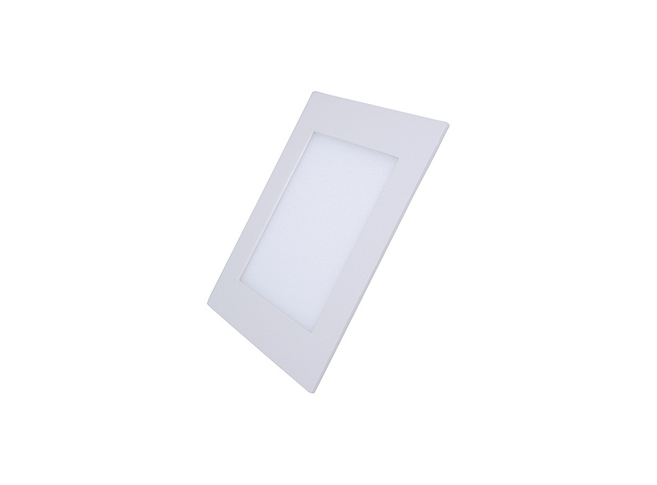 LED mini panel, podhledový, 6W, 400lm, 4000K, tenký, čtvercový, bílý